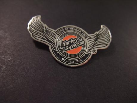Harley-Davidson-logo Born of Wisdom and Dedication (wijsheid en gebouwd op pure toewijding)